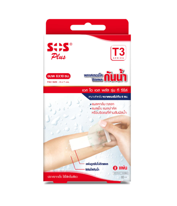 SOS Plus T3 แบบใส กันน้ำ